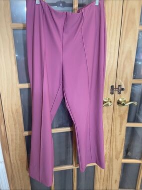 169. Christian Siriano Dusty Rose Wide-Leg Trousers